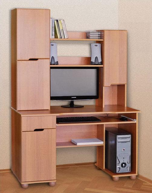 Комп'ютерний стіл Олімп ДСП з надстройкою Летро, фото 1