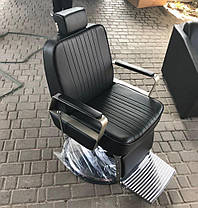 Кресло парикмахерское для barbershop Карлос Черный (Frizel TM), фото 3
