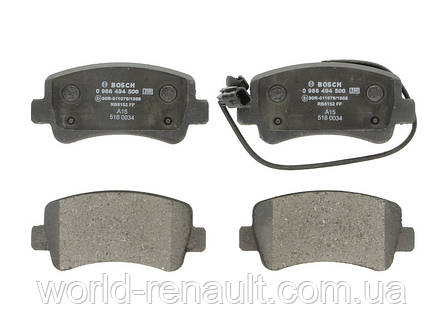 BOSCH 0986494500 — Комплект задніх гальмівних колодок на Рено Майстер III, фото 3
