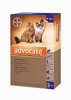 Адвокат (Advocate) 1піпетка-краплі для кішок вагою від 4 кг до 8 кг