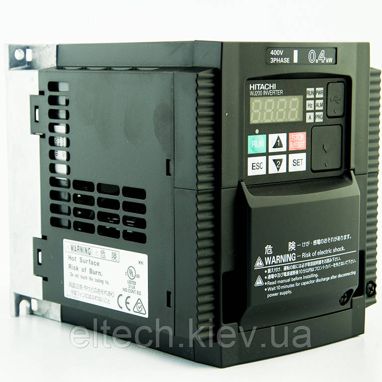 Частотний перетворювач. Перетворювач частоти Hitachi. WJ200-004HF, 0.4кВт, 380В., фото 1