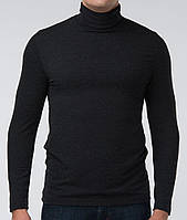 Мужской термогольф с шерстью черный