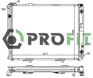 Радіатор охолодження Mercedes E-class W124 (300D) Profit