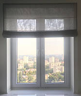 Светлые римские шторы для кухни