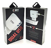 Адаптер питания \ Сетевое зарядное устройство EMY MY-256
