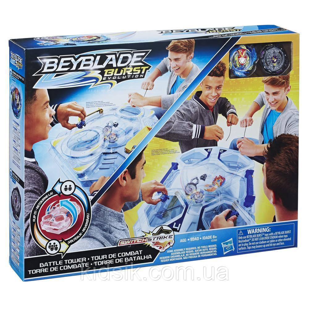 Арена Бейблэйд Дворівнева Бойова вежа Волтраек V3 і Ноктемис N3 Beyblade Switchstrike Battle Tower / Бейбл, фото 1
