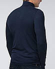 Чоловічий термогольф з вовною темно-синій, фото 2