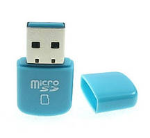 USB 2.0 кардрідер MicroSD разноцвет #100226