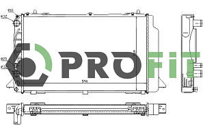 Радіатор охолодження Audi 80 B4 Profit