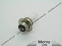 Лампа фары P15D 12V/35/35W галоген 1-лепесток Mototech