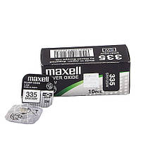 Часовая серебряно-цинковая батарейка 335 Maxell SR-512SW 1/card 10/box