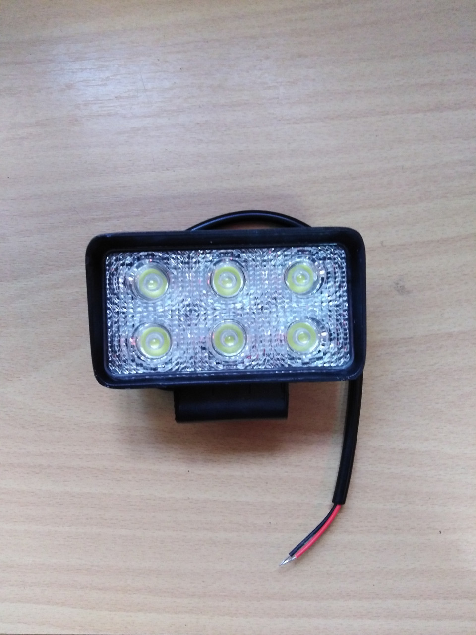 Фара LED прямокутна 18W 6 ламп 110х114,5 (ДК)