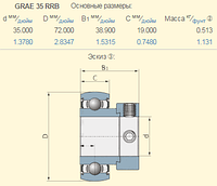 AH132823 подшипник GRAE35RRB John Deere