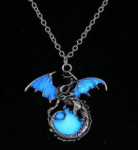 Підвіска кулон дракон зі світінням у темряві, з люмінофором