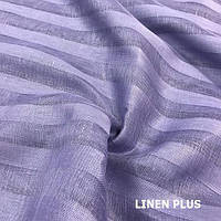 Фиалковая льняная тюль, LINEN PLUS, 100% лен, Плотность 95 г/м2 (15432-206)