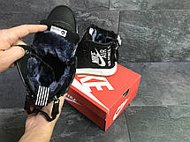 Зимові підліткові(жіночі) кросівки Nike Air Force,чорно-білі 36р, фото 2