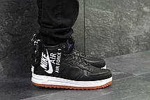 Зимові підліткові(жіночі) кросівки Nike Air Force,чорно-білі 36р, фото 3