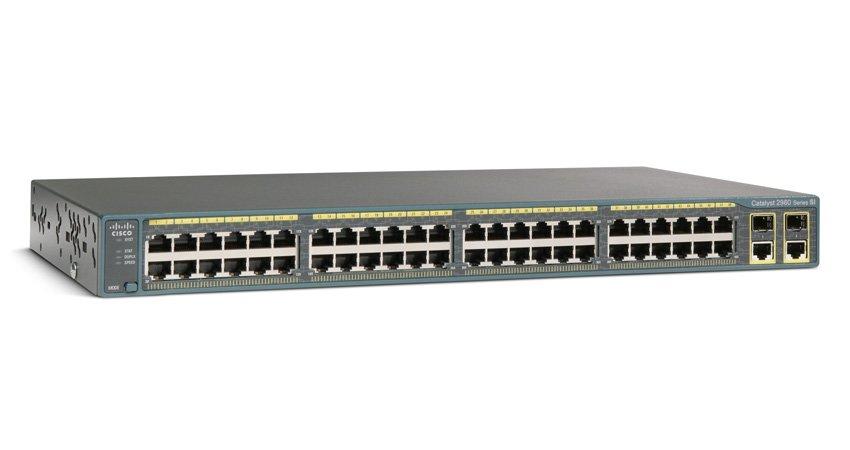 Комутатор Cisco Catalyst 2960 Plus 48 10/100 + 2 T/SFP LAN Lite (WS-C2960+48TC-S)