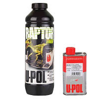 Защитное антигравийное покрытие повышенной прочности U-POL RAPTOR черное 1л с отвердителем