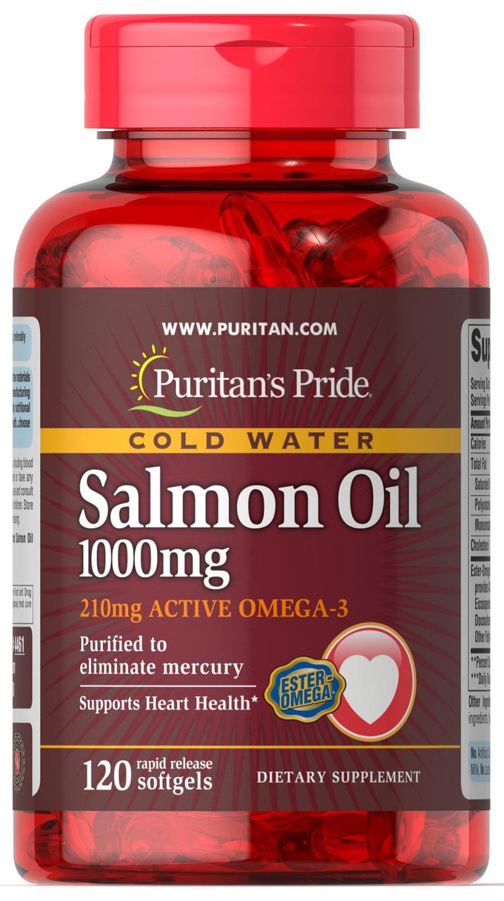 Puritan's Pride Salmon Oil 1000 mg (120 капс.)