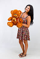 М'яка плюшева іграшка ведмежатко Томмі 50 см коричневий