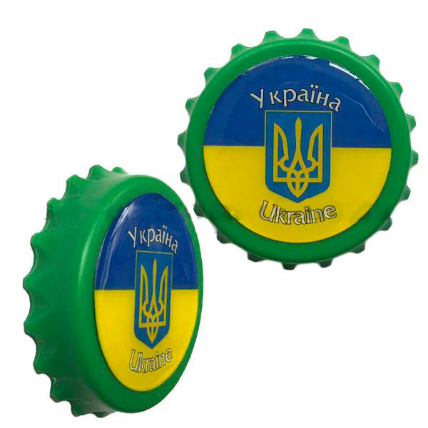 Магніт "Кришка-відкривалка "Україна"" (7,5 см)
