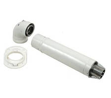 Коаксіальний димохід Immergas 80/125 1 м для конденсаційного котла 3.015242