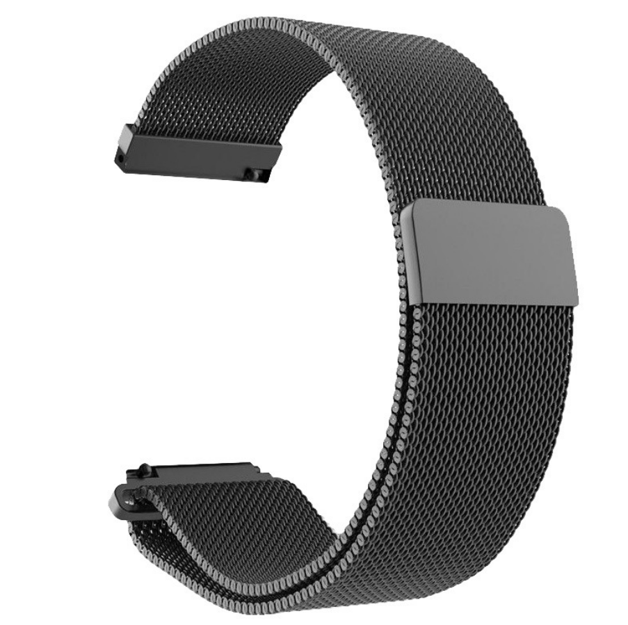 Металевий ремінець SIKAI Milanese для Xiaomi Amazfit Bip / Lite / 20 мм міланська петля Чорний 1711P