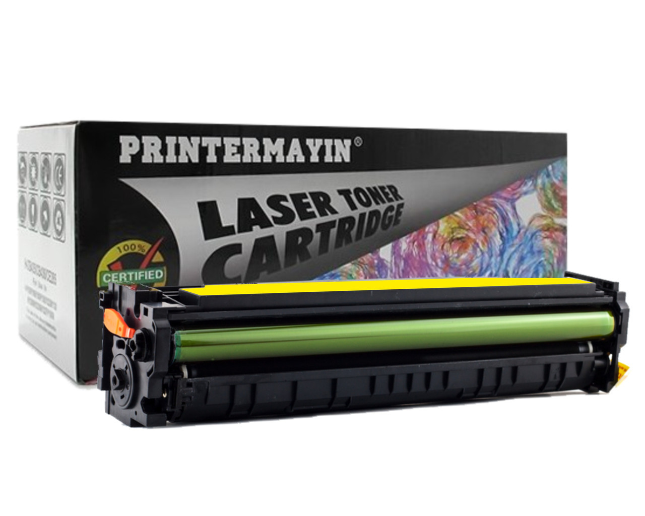 Картридж Canon MF633Cdw сумісний з жовтим кольором, стандартної ємності (1.300 стор.) PrinterMayin, фото 1