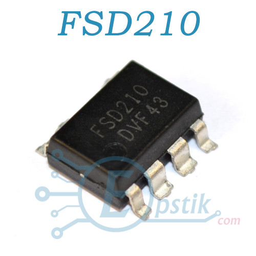 FSD210, ШІМ контролер із вбудованим силовим ключем, SMD7