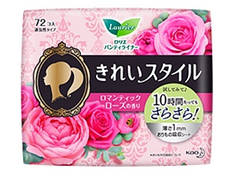 Щоденні гігієнічні прокладки з ароматом троянди KAO "Laurier" Beautiful Style, пачка 72 шт.