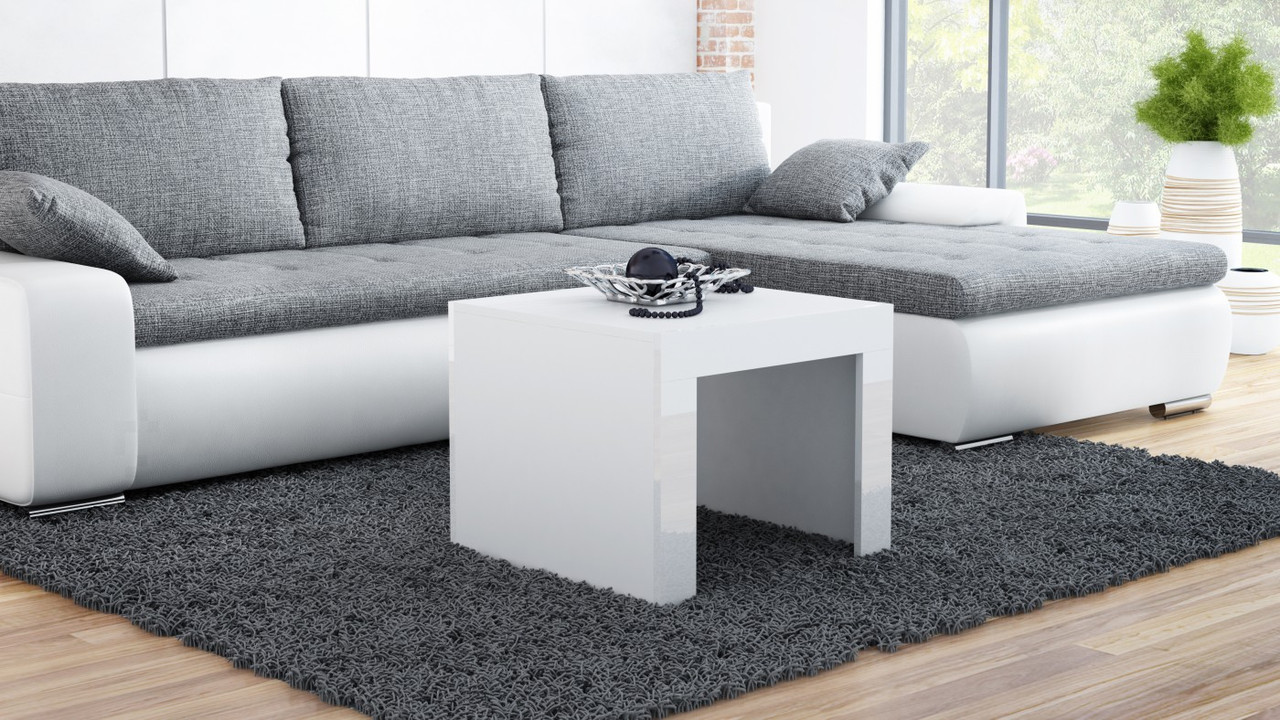 Журнальний столик TESS MINI Cama білий/білий глянець