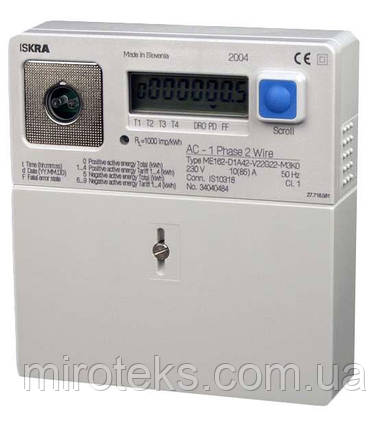 ISKRA ME162-D1 двотарифний однофазний лічильник. Ціна, характеристики ☎044-33-44-274 📧miroteks.info@gmail.com, фото 2