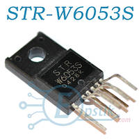 STR-W6053S, PWM контроллер с интегрированным силовым MOSFET, 650В 67кГц, TO220F-6