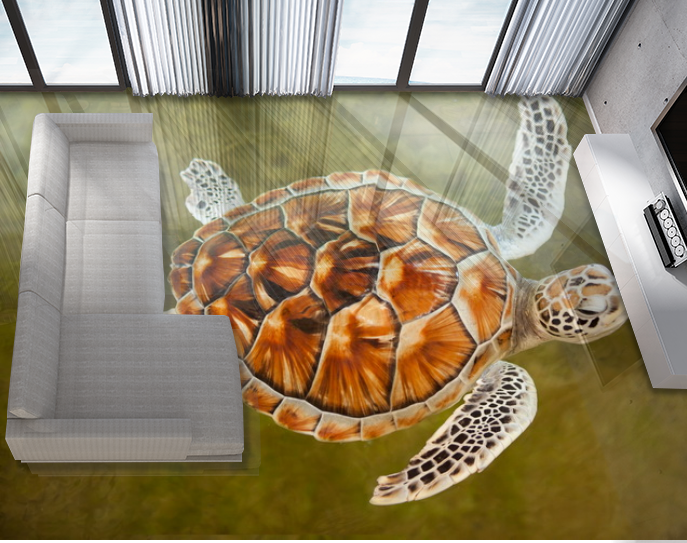 Наклейка для створення 3D підлоги 2 х 2 м (під замовлення будь-який розмір) із захисною ламінацією (БП-pol_fa041)