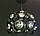 Підвісний світильник куля в чорному кольорі з елементами кришталю, фото 4