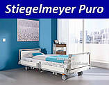 Медична електрична ліжко для лікарень з регульованою висотою Stiegelmeyer Puro Hospital Bed, фото 3