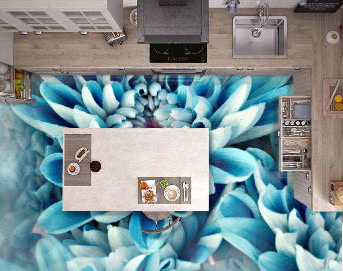 Наклейка для створення 3D підлоги 2 х 2 м (під замовлення будь-який розмір) із захисною ламінацією (БП-pol_fl025)