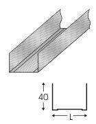 Профиль для гипсокартона UW75 3 м