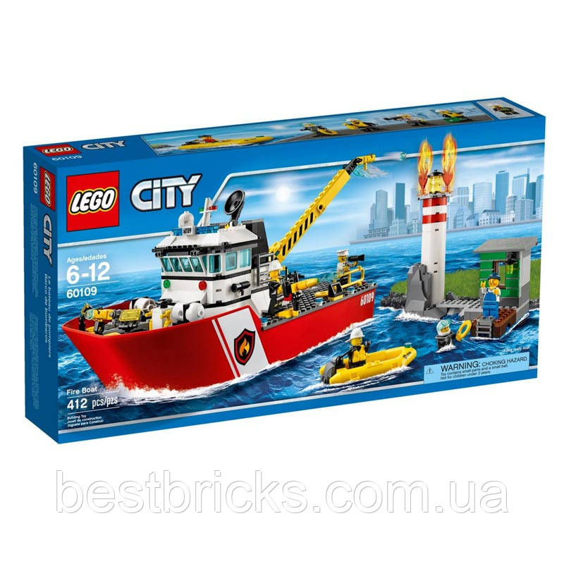 Lego City Пожежний катер 60109