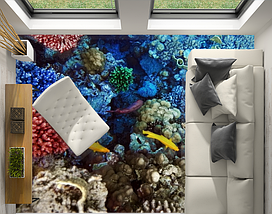 Наклейка для створення 3D підлоги 2 х 2 м (під замовлення будь-який розмір) із захисною ламінацією (БП-pol_wt033), фото 3