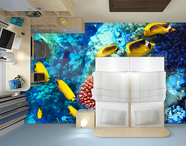 Наклейка для створення 3D підлоги 2 х 2 м (під замовлення будь-який розмір) із захисною ламінацією (БП-pol_wt041), фото 2