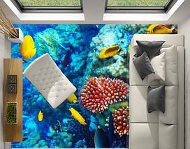 Наклейка для створення 3D підлоги 2 х 2 м (під замовлення будь-який розмір) із захисною ламінацією (БП-pol_wt041), фото 4