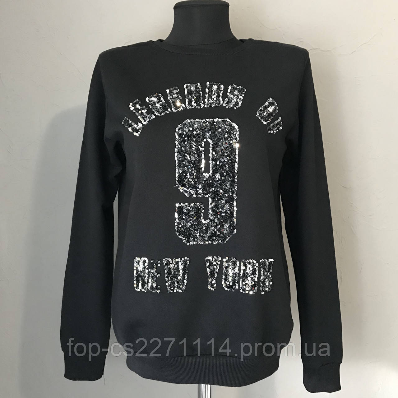 Жіночий батник 1/2. Розмір L. чорний