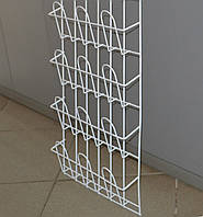 Торгова полиця для реалізації журналів,листівок,газет навісна кошикова 4 ряди по 3 комірки