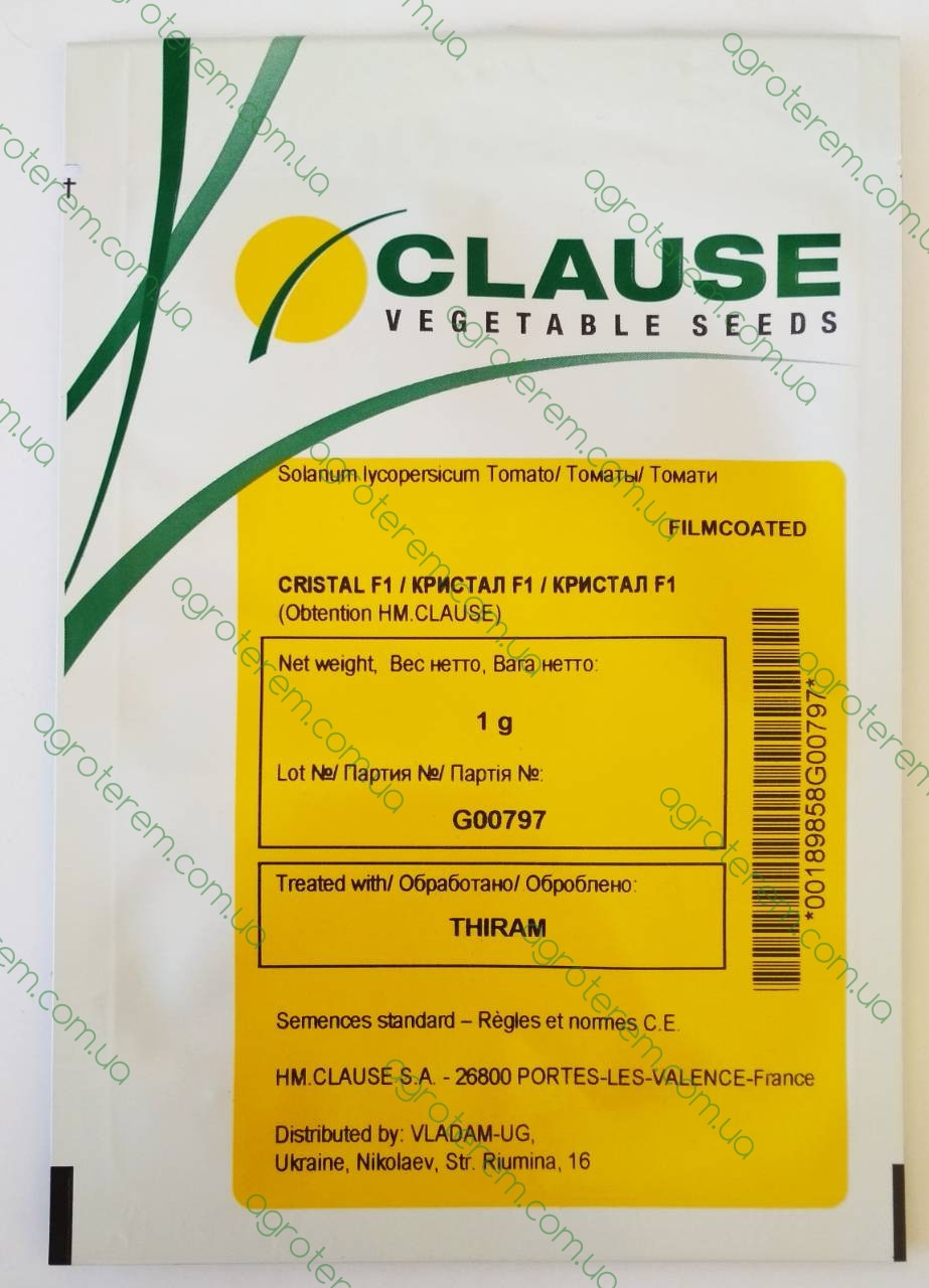 Насіння томату Кристал F1 (Cristal F1) 1 г, фото 1