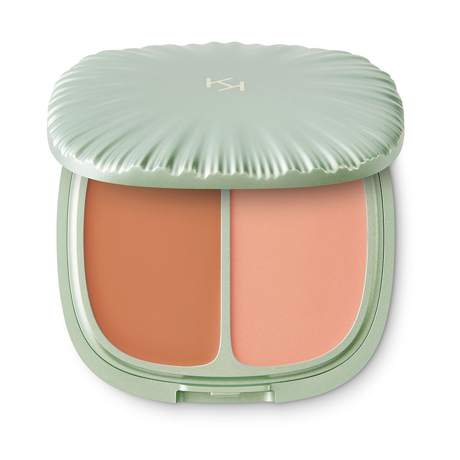 Палітра з кремовими рум'янами та хайлайтером KIKO FREE SOUL BLUSH 01