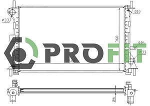 Радіатор охолодження Ford Focus 98-04 Profit