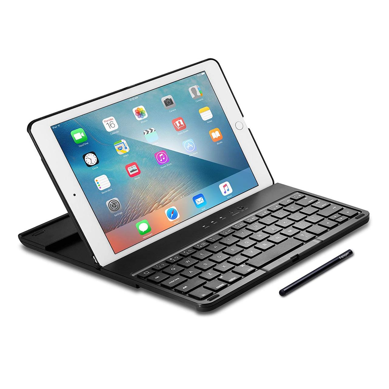 Чохол Spigen для iPad 9.7" і Air 2 (iPad 6) (K101W) Бездротова клавіатура Bluetooth зі стилусом (044EP20378)
