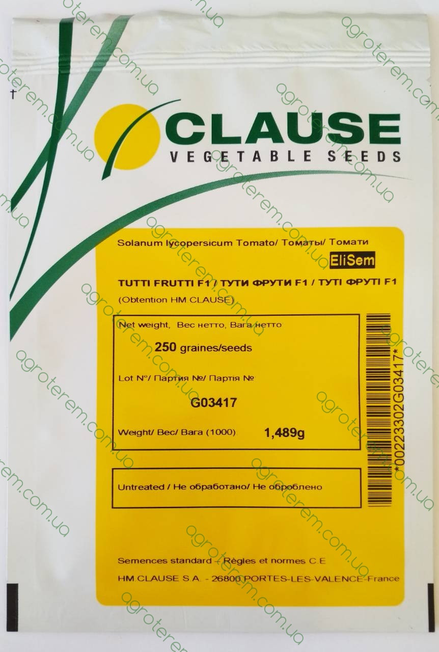 Насіння томату Тутті Фрутті (CLX 37528) F1 250н., фото 1